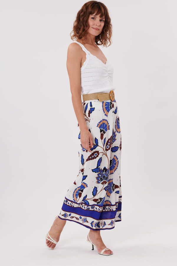 Pantalon ample imprimé taille élastique PALOMBE - Image 3