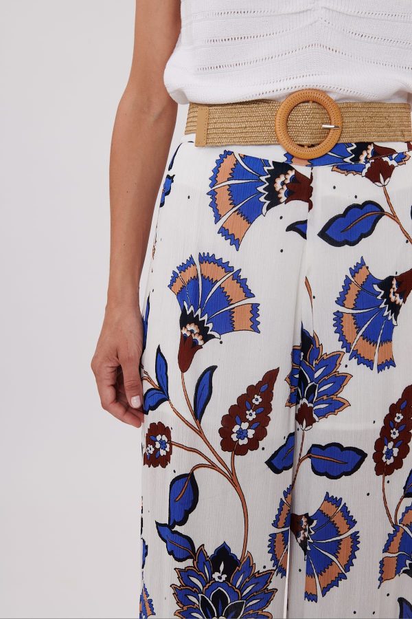 Pantalon ample imprimé taille élastique PALOMBE - Image 5