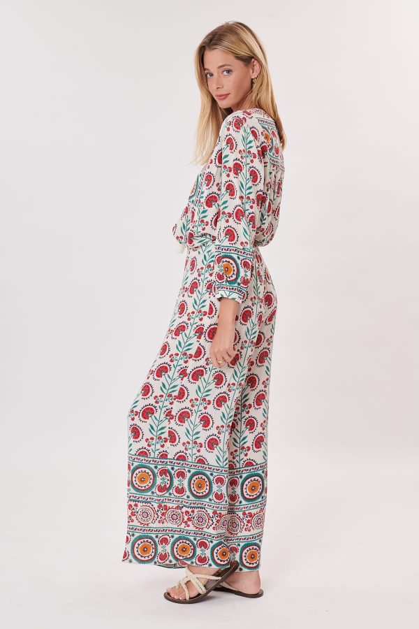 Pantalon ample imprimé taille élastique PANTOMINE - Image 3
