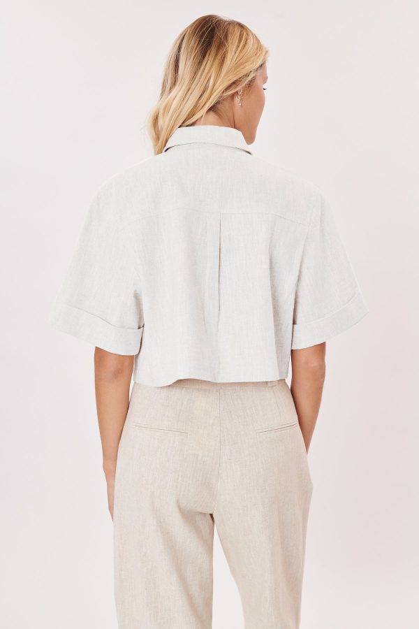 Veste chemise courte manches courtes YASMINE - Image 2