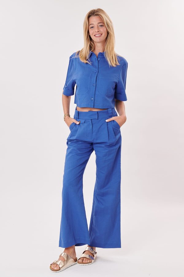 Veste chemise courte manches courtes YASMINE - Image 6