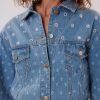 Veste en jean avec miroirs et petits trous YOLITA - Image 6