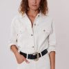 Veste en jean avec miroirs et petits trous YOLITA - Image 7