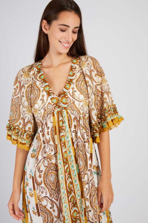 Robe longue imprimée PALMITA - Image 2
