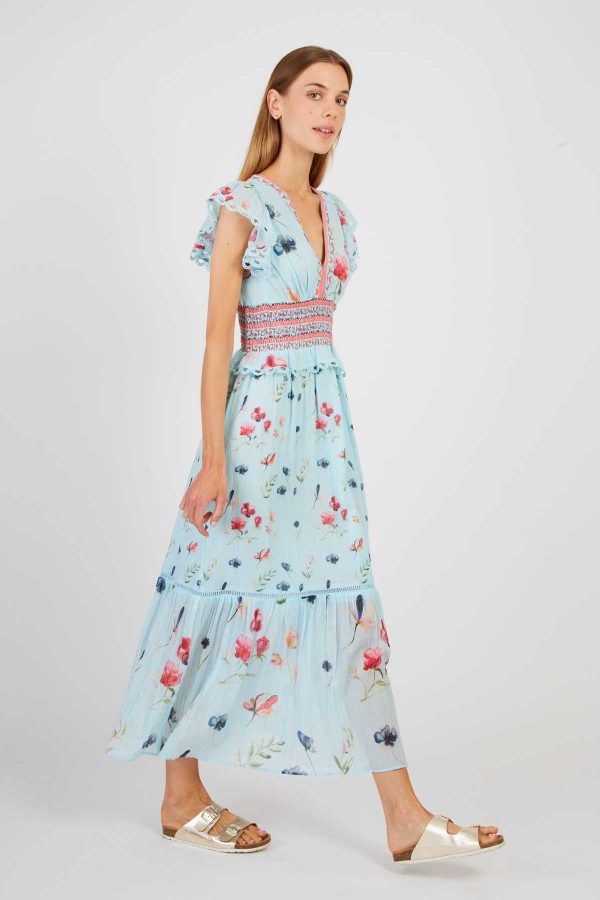 Robe longue imprimée PATRIMONIO - Image 7