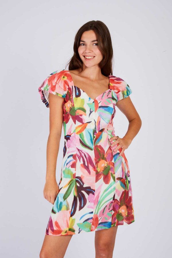 Robe courte imprimée PAULA