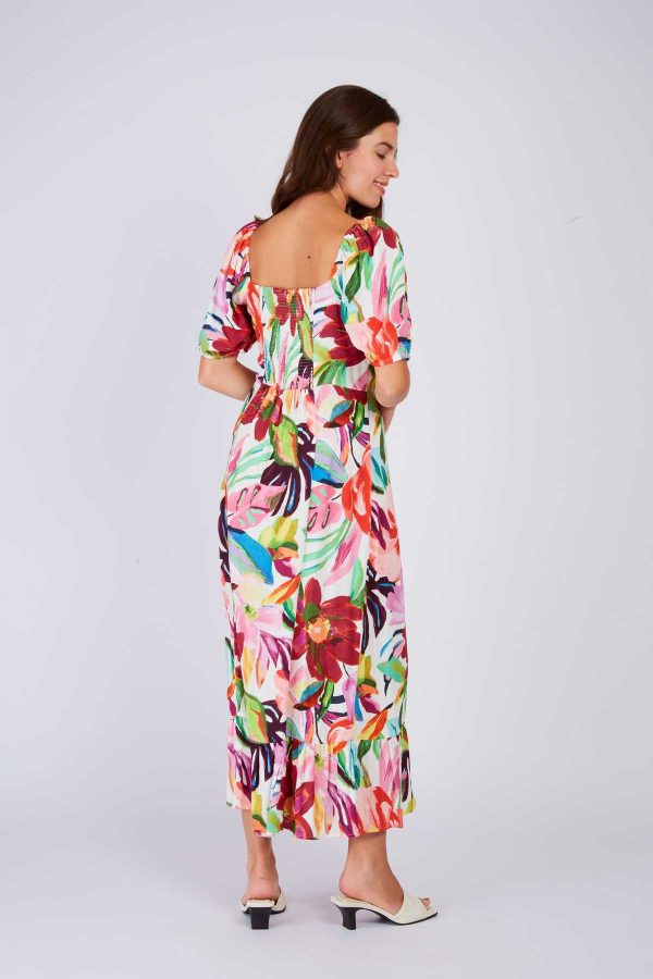Robe mi longue imprimée PAULINE - Image 3