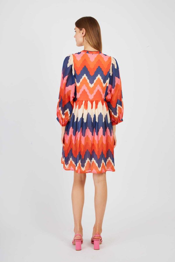 Robe courte imprimée PELOPONESE - Image 3
