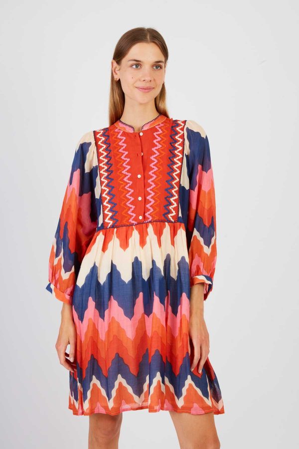 Robe courte imprimée PELOPONESE - Image 4