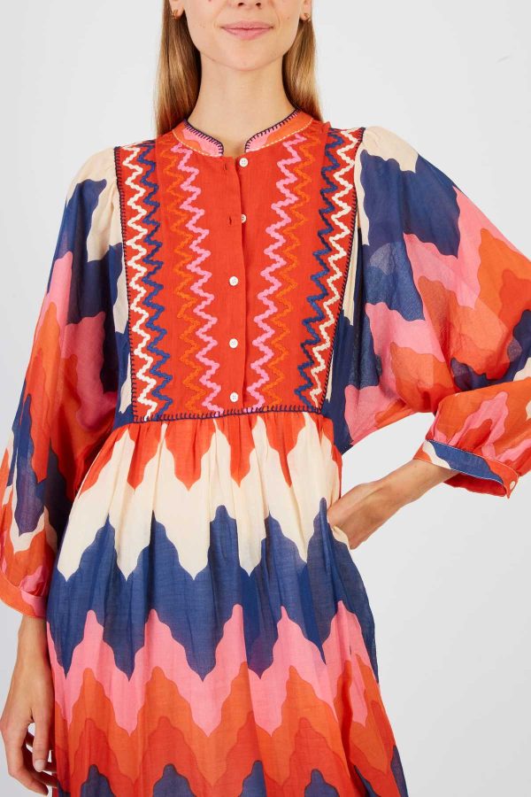 Robe courte imprimée PELOPONESE - Image 5