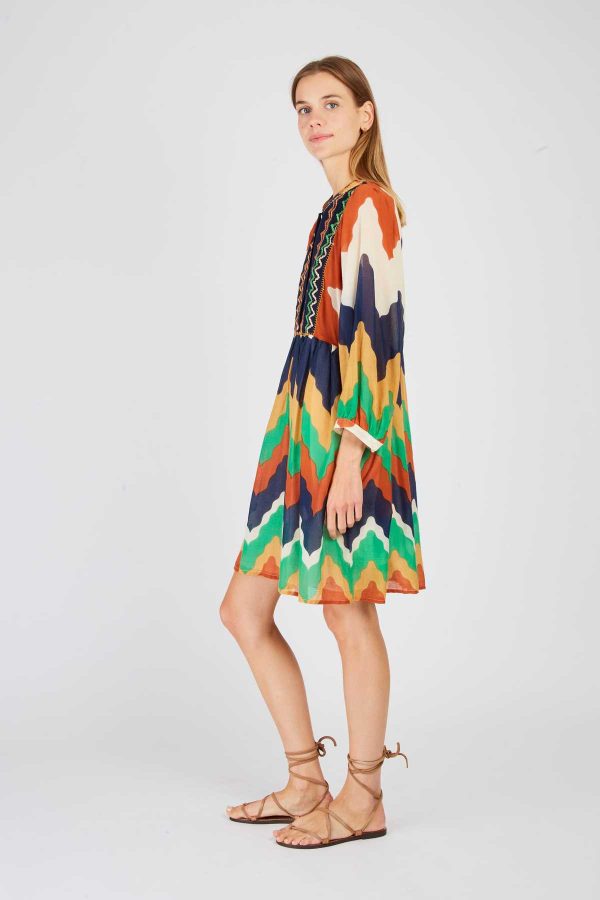 Robe courte imprimée PELOPONESE - Image 7