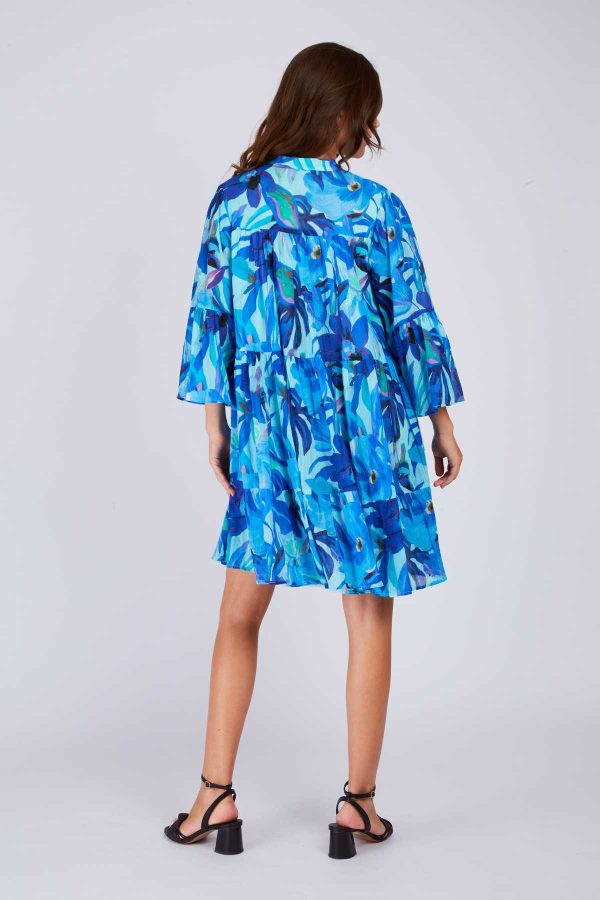 Robe courte evasée à motif floral PERMAYOU - Image 4