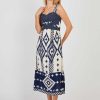 Robe mi longue imprimée PERROQUET