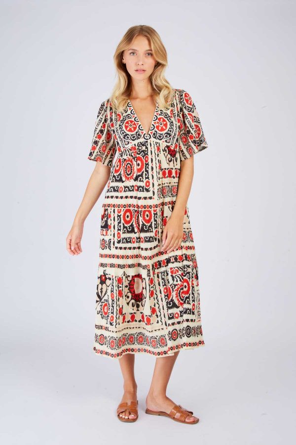 Robe longue imprimée PERSEVERANCE - Image 2