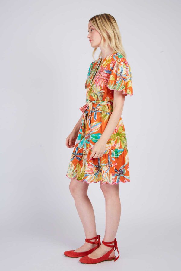 Robe courte imprimée PERVENCHE - Image 4