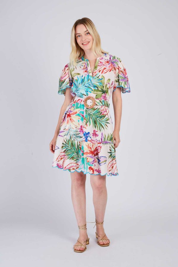 Robe courte imprimée PERVENCHE - Image 6
