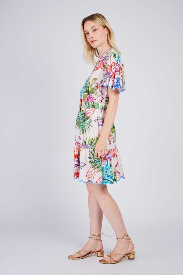 Robe courte imprimée PERVENCHE - Image 7
