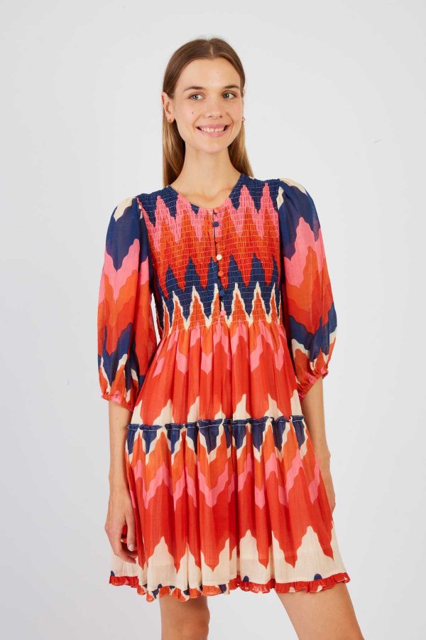 Robe courte imprimée PESETA - Image 3