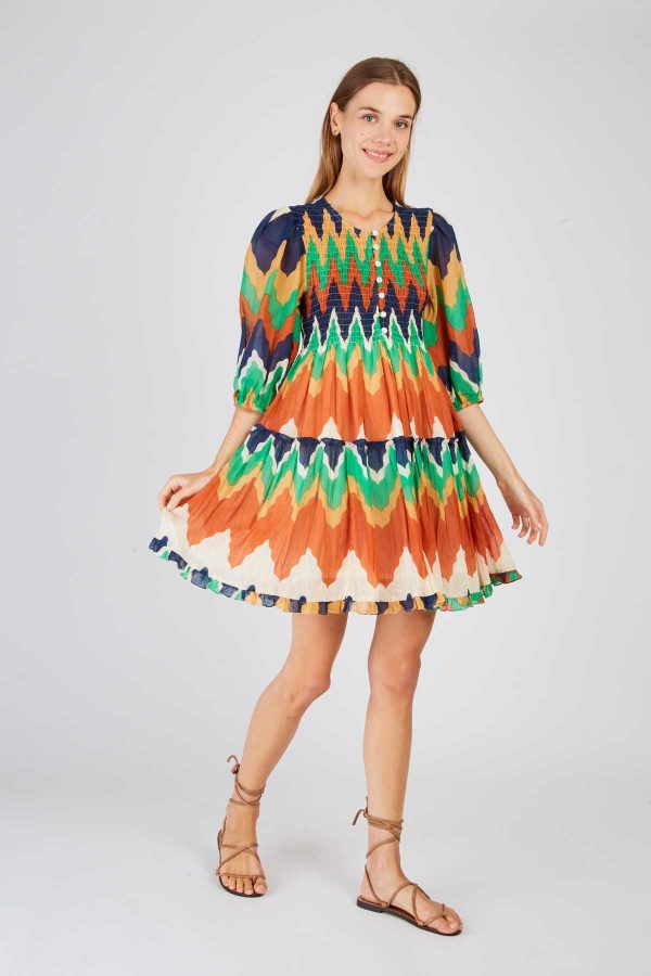Robe courte imprimée PESETA - Image 5
