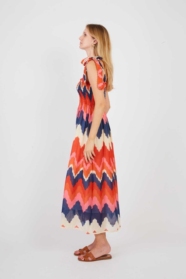 Robe longue nouée aux épaules PETALE - Image 2