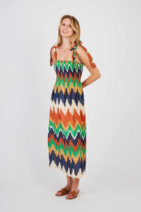 Robe longue nouée aux épaules PETALE - Image 5