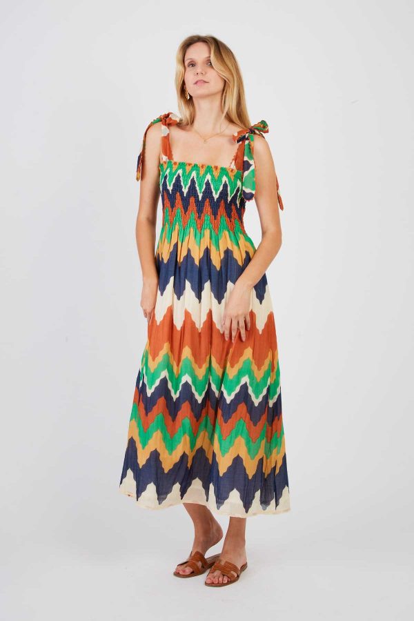 Robe longue nouée aux épaules PETALE - Image 6