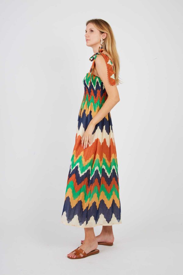 Robe longue nouée aux épaules PETALE - Image 7