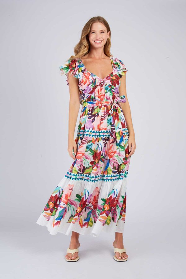 Robe longue imprimée PHILOMENA