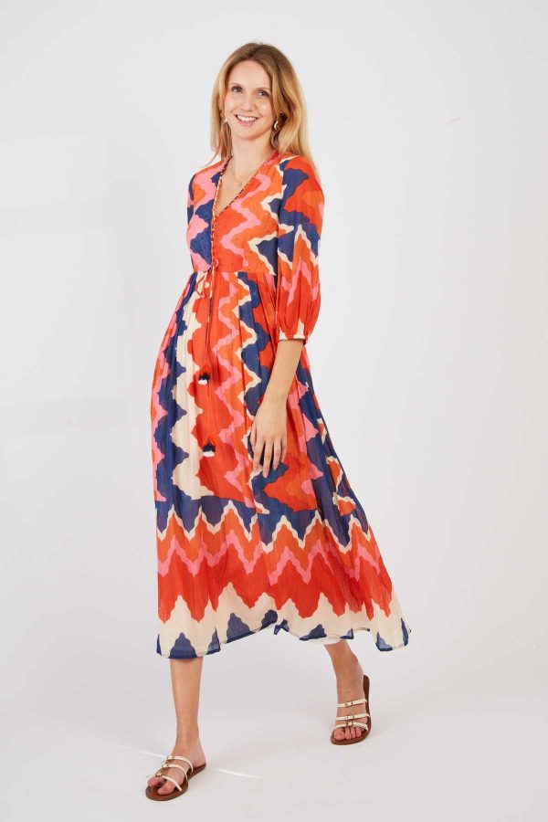 Robe longue imprimée PROMENADE