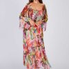 Robe longue imprimé fleurie PULCHERIE