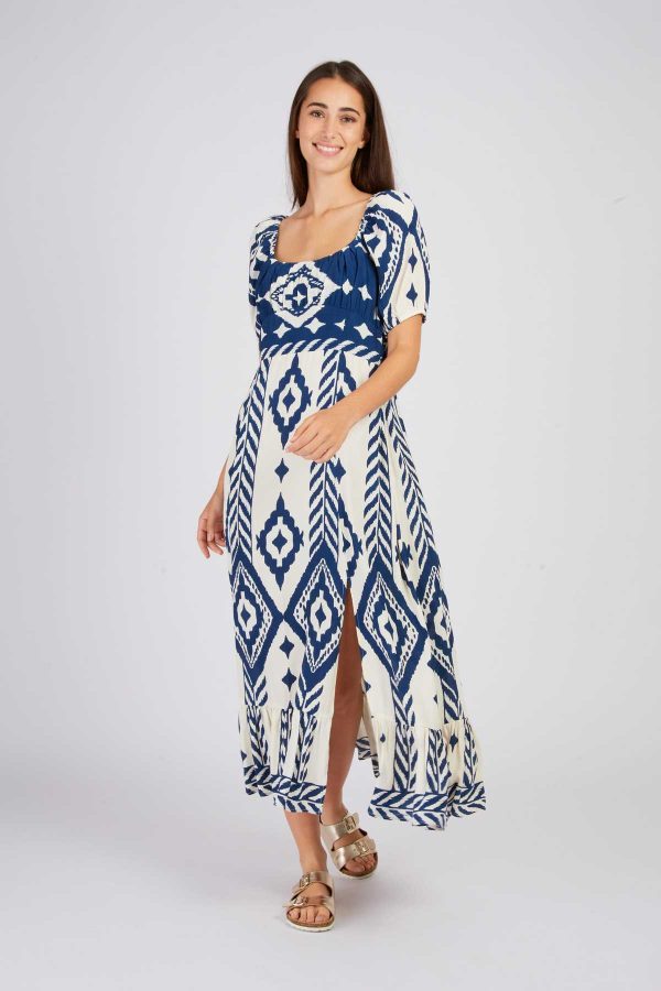Robe longue imprimée PATCHOULI