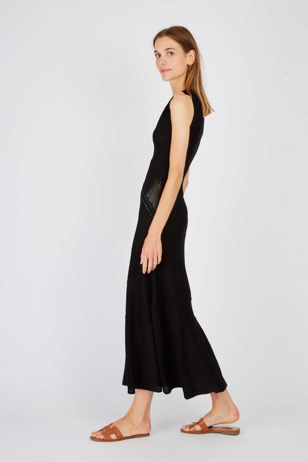 Robe longue unie en maille XANADU - Image 2