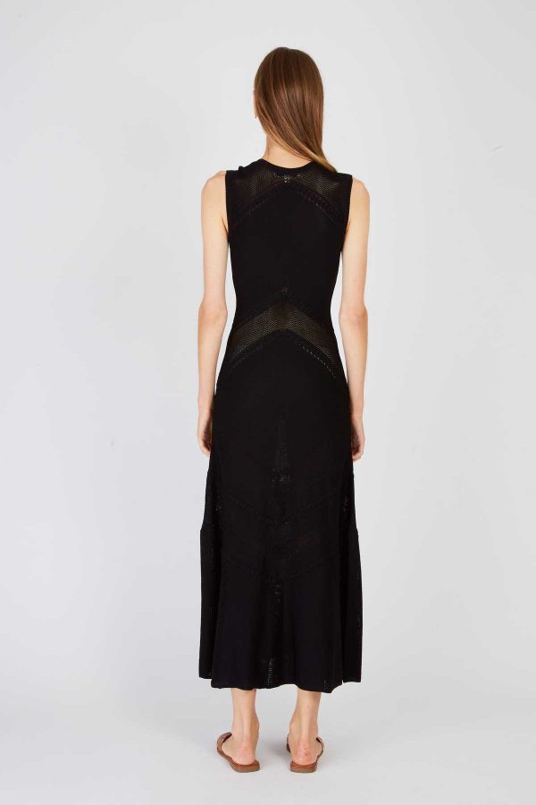 Robe longue unie en maille XANADU - Image 3