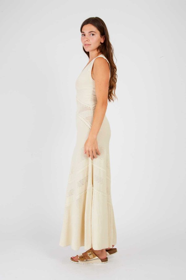 Robe longue unie en maille XANADU - Image 7