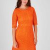 Robe courte unie en maille XARA - Image 4