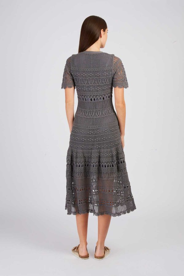 Robe longue unie en maille XIAMEN - Image 5