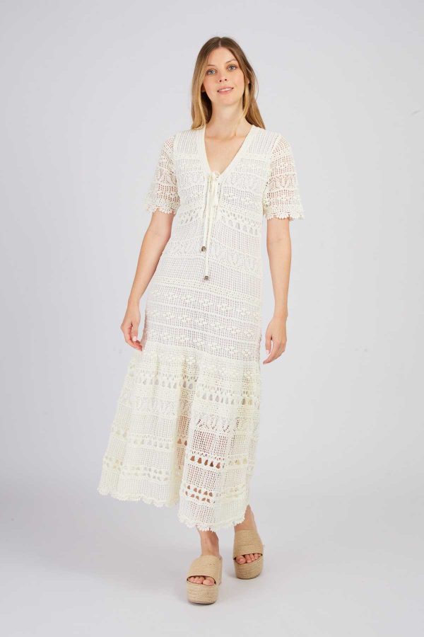 Robe longue unie en maille XIAMEN - Image 6