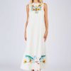 Robe longue brodée CARDAMONE