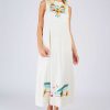 Robe longue brodée CARDAMONE - Image 2