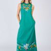 Robe longue brodée CARDAMONE - Image 7