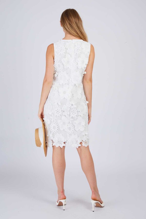 Robe unie en dentelle CARLINE - Image 6