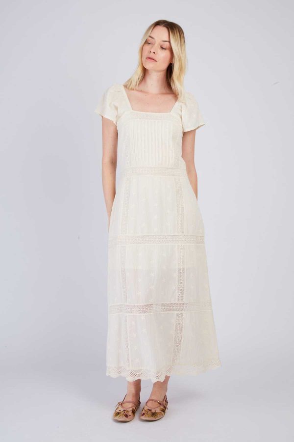 Robe longue en dentelle CHRISTELLE