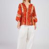 Blouse imprimée manches 3/4 LENNA