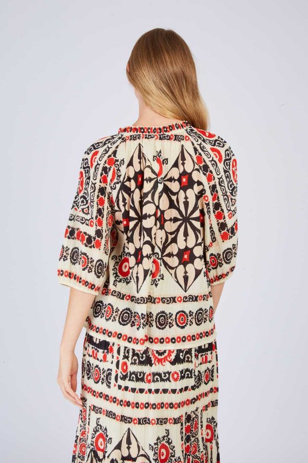 Blouse manches 3/4 imprimée LOURINE - Image 5