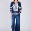 Blouse imprimée manches longues LUCIANA