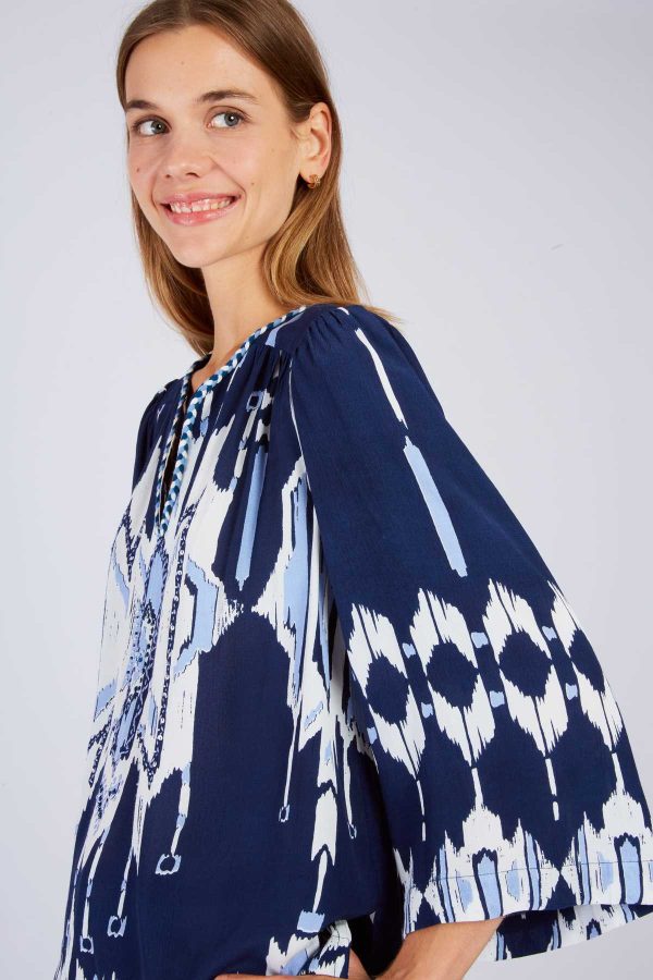 Blouse imprimée manches longues LUCIANA - Image 3