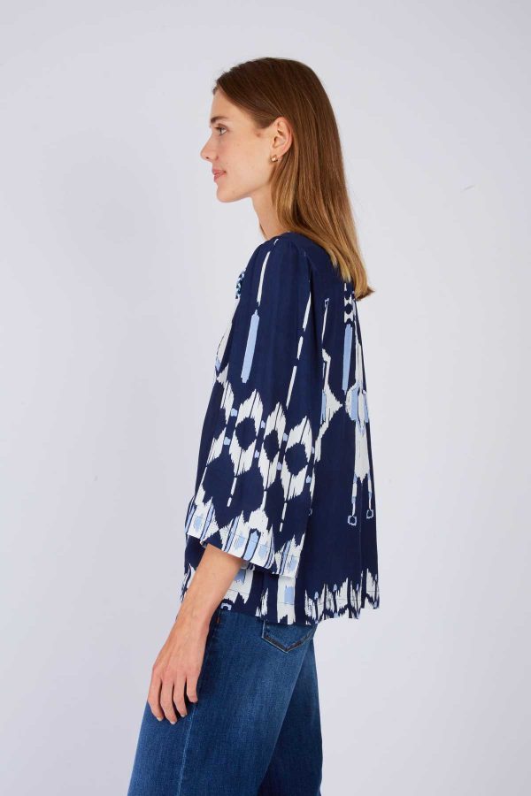 Blouse imprimée manches longues LUCIANA - Image 4