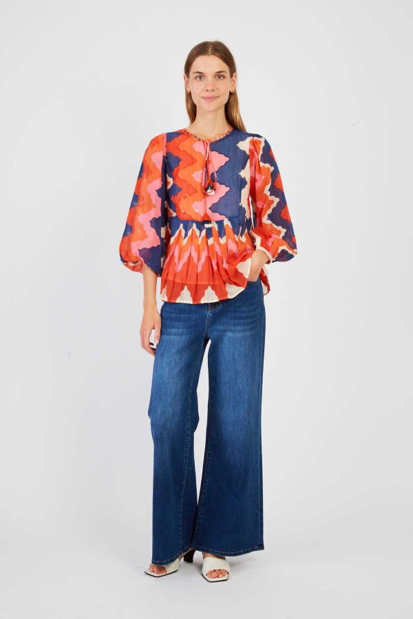 Blouse imprimée maches longues LANZAROTE