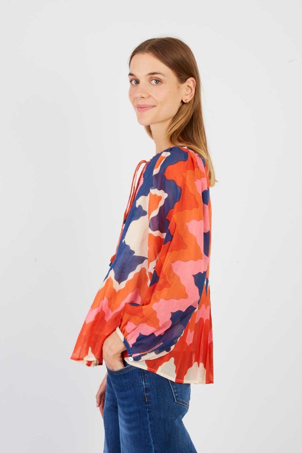 Blouse imprimée maches longues LANZAROTE - Image 3