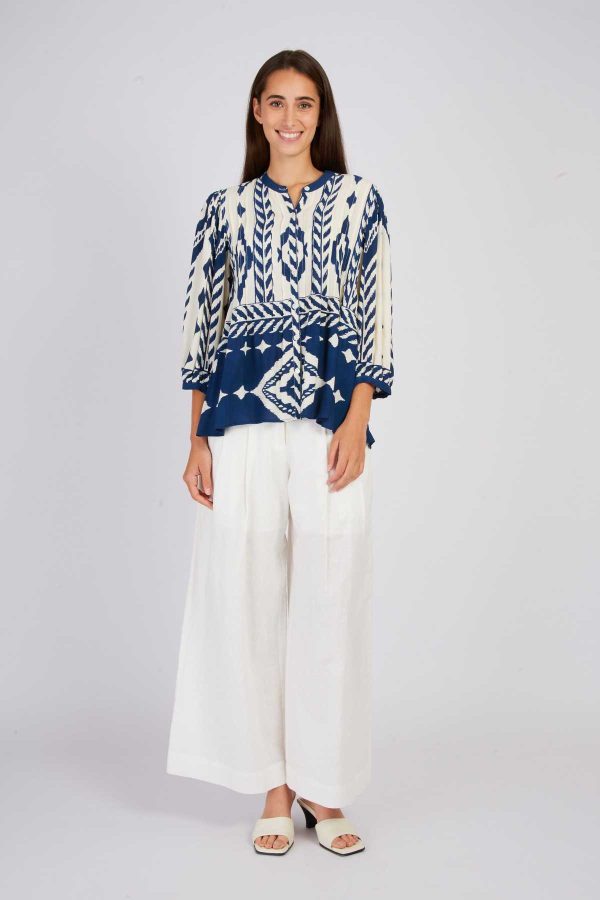 Blouse imprimée graphique LANZA